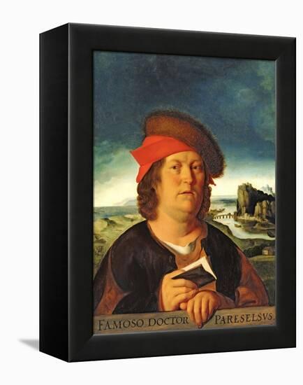 Portrait Presumed to be Paracelsus (1493-1541)-Quentin Metsys-Framed Premier Image Canvas