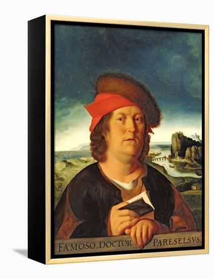 Portrait Presumed to be Paracelsus (1493-1541)-Quentin Metsys-Framed Premier Image Canvas
