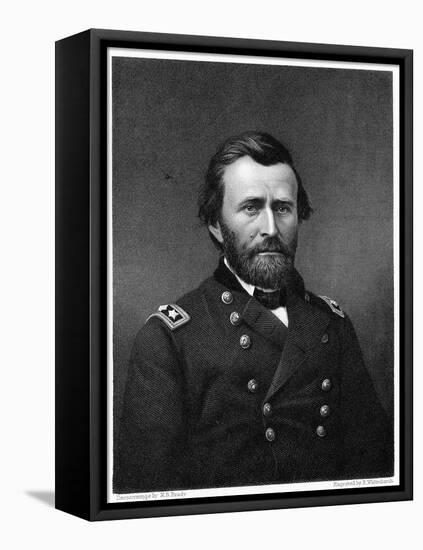 Portrait Print of General Ulysses S. Grant-null-Framed Premier Image Canvas