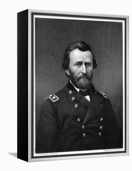 Portrait Print of General Ulysses S. Grant-null-Framed Premier Image Canvas