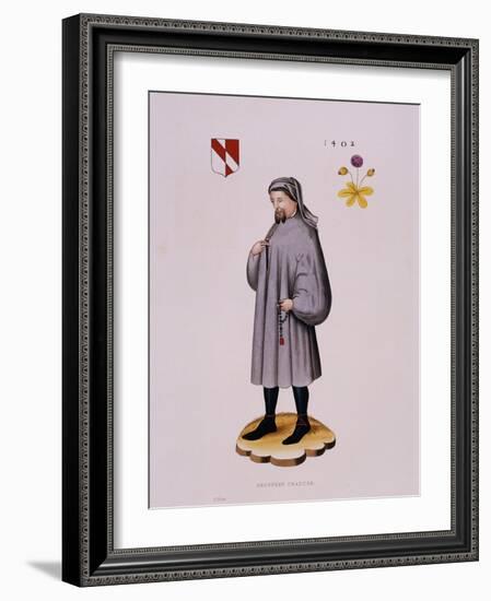 Portrait Print of Geoffrey Chaucer-null-Framed Giclee Print