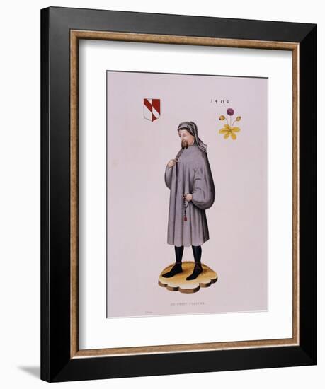 Portrait Print of Geoffrey Chaucer-null-Framed Giclee Print