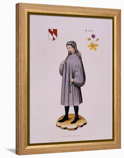 Portrait Print of Geoffrey Chaucer-null-Framed Premier Image Canvas