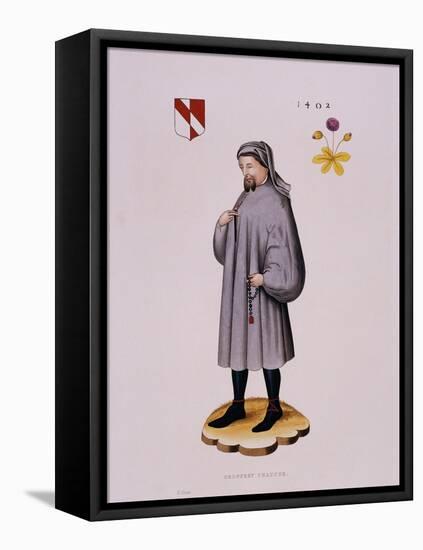 Portrait Print of Geoffrey Chaucer-null-Framed Premier Image Canvas