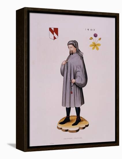 Portrait Print of Geoffrey Chaucer-null-Framed Premier Image Canvas