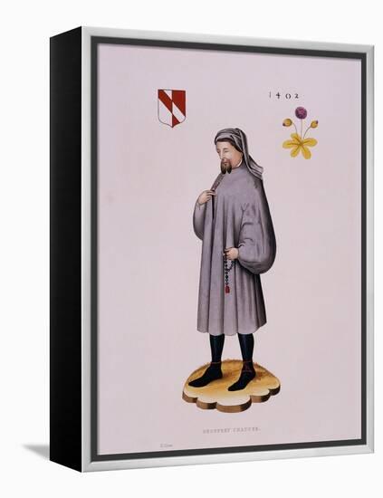 Portrait Print of Geoffrey Chaucer-null-Framed Premier Image Canvas