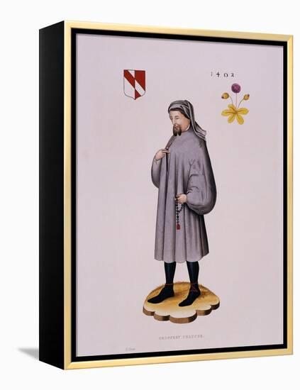 Portrait Print of Geoffrey Chaucer-null-Framed Premier Image Canvas