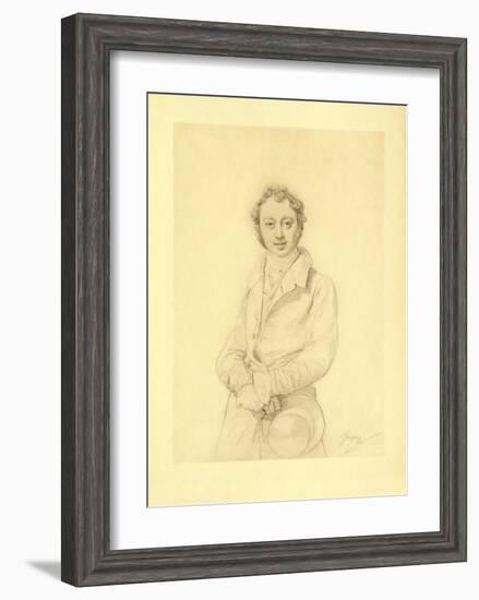 Portrait Raoul Rochette-Jean-Auguste-Dominique Ingres-Framed Collectable Print