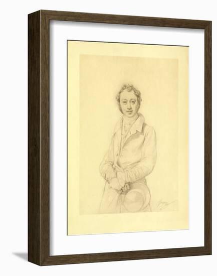 Portrait Raoul Rochette-Jean-Auguste-Dominique Ingres-Framed Collectable Print