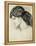 Portrait Sketch of a Ladies Head by Dante Gabriel Rossetti-Stapleton Collection-Framed Premier Image Canvas