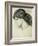 Portrait Sketch of a Ladies Head by Dante Gabriel Rossetti-Stapleton Collection-Framed Giclee Print