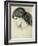 Portrait Sketch of a Ladies Head by Dante Gabriel Rossetti-Stapleton Collection-Framed Giclee Print