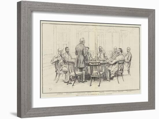 Portrait-Sketch of the Members of the European Conference-Frank Dadd-Framed Giclee Print