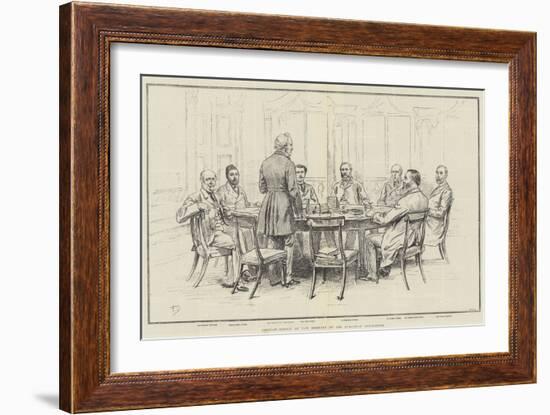 Portrait-Sketch of the Members of the European Conference-Frank Dadd-Framed Giclee Print