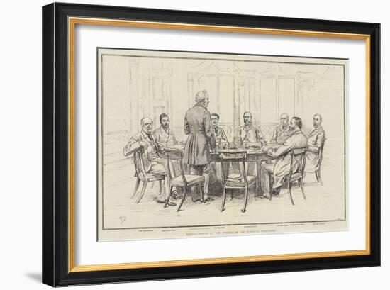 Portrait-Sketch of the Members of the European Conference-Frank Dadd-Framed Giclee Print