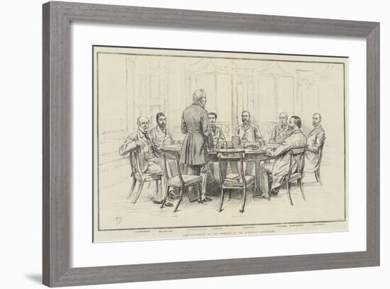 Portrait-Sketch of the Members of the European Conference-Frank Dadd-Framed Giclee Print