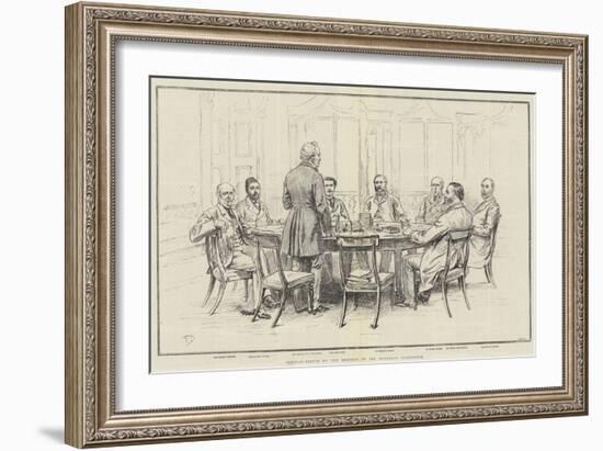 Portrait-Sketch of the Members of the European Conference-Frank Dadd-Framed Premium Giclee Print