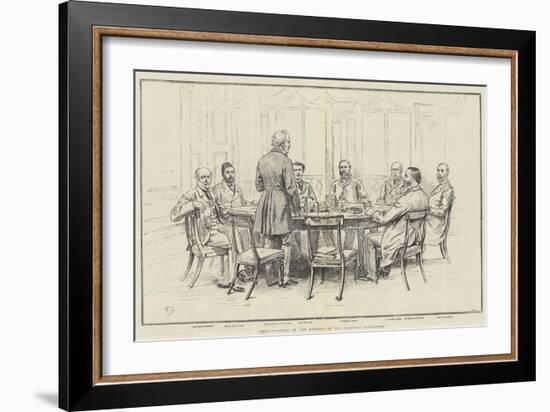 Portrait-Sketch of the Members of the European Conference-Frank Dadd-Framed Premium Giclee Print