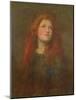 Portrait Study of a Girl with Red Hair, C.1885-George Frederick Watts-Mounted Giclee Print