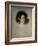 Portrait Study of A Young Lady, 19Th Century (Oil on Canvas)-German School-Framed Giclee Print