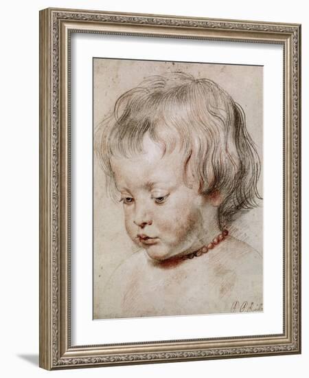 Portrait Study of His Son Nicolas, 1621-Peter Paul Rubens-Framed Giclee Print