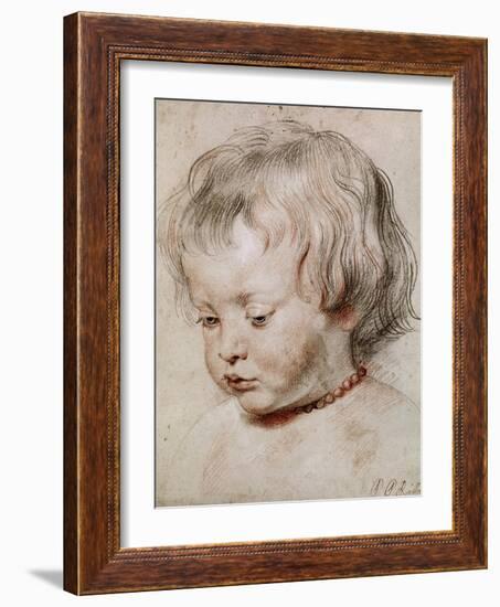 Portrait Study of His Son Nicolas, 1621-Peter Paul Rubens-Framed Giclee Print