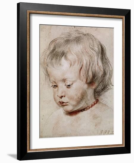 Portrait Study of His Son Nicolas, 1621-Peter Paul Rubens-Framed Giclee Print