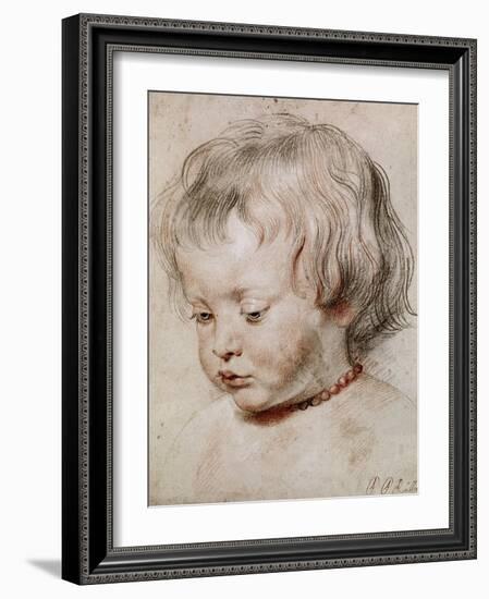Portrait Study of His Son Nicolas, 1621-Peter Paul Rubens-Framed Giclee Print