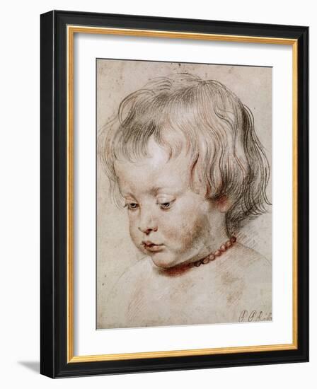Portrait Study of His Son Nicolas, 1621-Peter Paul Rubens-Framed Giclee Print