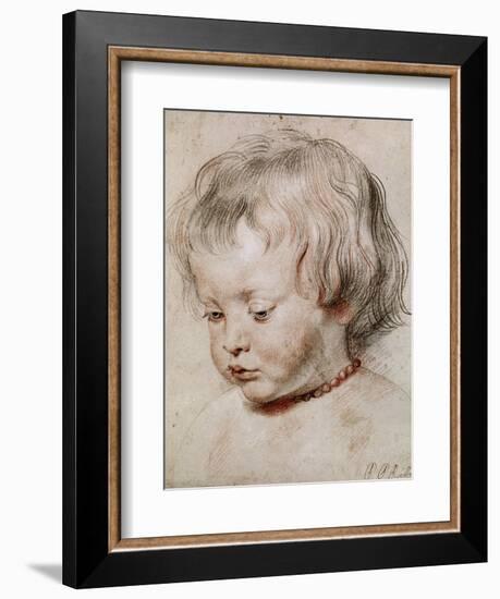 Portrait Study of His Son Nicolas, 1621-Peter Paul Rubens-Framed Giclee Print