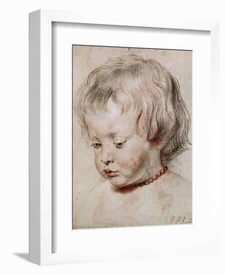 Portrait Study of His Son Nicolas, 1621-Peter Paul Rubens-Framed Giclee Print