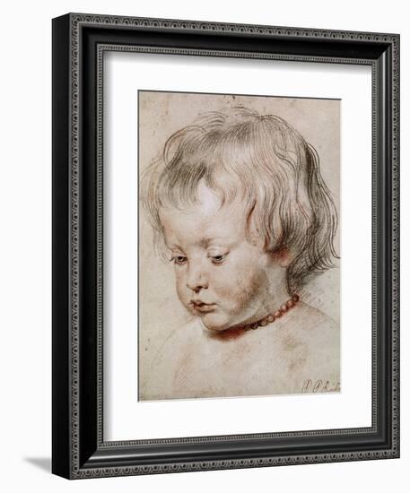 Portrait Study of His Son Nicolas, 1621-Peter Paul Rubens-Framed Giclee Print