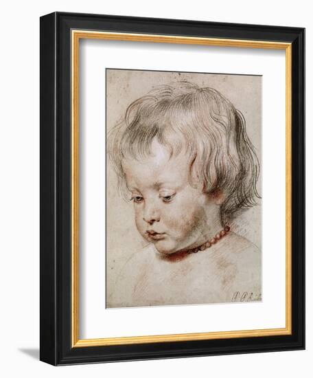 Portrait Study of His Son Nicolas, 1621-Peter Paul Rubens-Framed Giclee Print