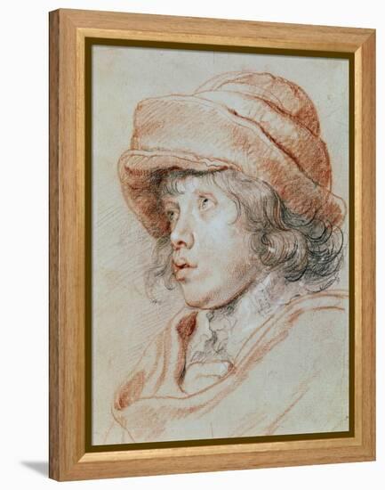 Portrait Study of His Son Nicolas, Chalk Drawing-Peter Paul Rubens-Framed Premier Image Canvas