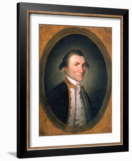 Portrait von Captain James Cook, R.N. (1728-1779), in Uniform-John Webber-Framed Giclee Print