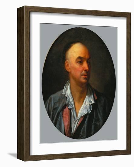 Portrait von Denis Diderot-Jean Baptiste Greuze-Framed Giclee Print