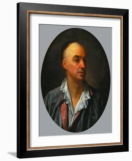 Portrait von Denis Diderot-Jean Baptiste Greuze-Framed Giclee Print