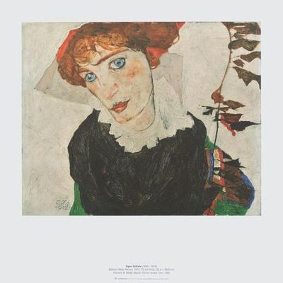 Egon Schiele Boy looking forward Vintage Fine Art Print