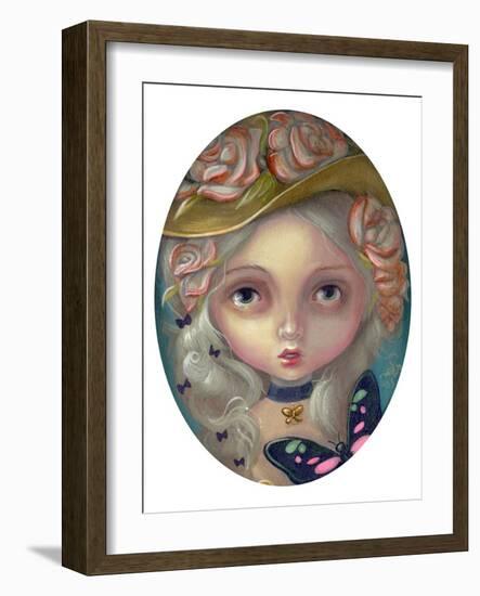 Portrait with a Flowered Hat-Jasmine Becket-Griffith-Framed Art Print