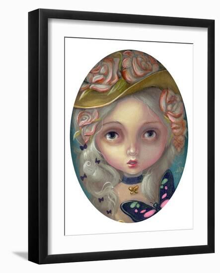 Portrait with a Flowered Hat-Jasmine Becket-Griffith-Framed Art Print