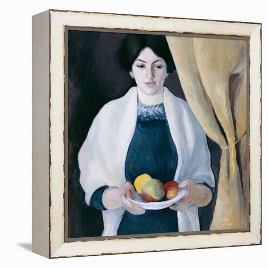 Portrait with Apples-August Macke-Framed Premier Image Canvas