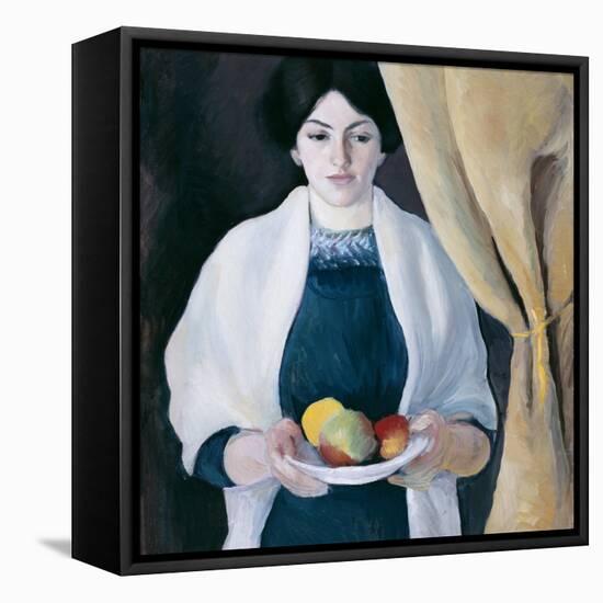 Portrait with Apples-August Macke-Framed Premier Image Canvas