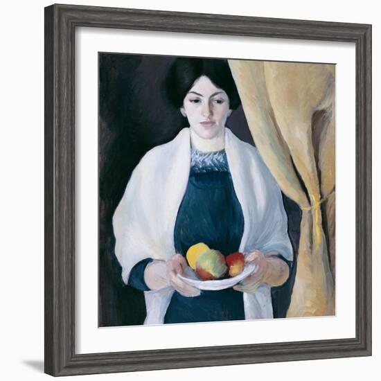 Portrait with Apples-August Macke-Framed Giclee Print