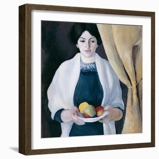 Portrait with Apples-August Macke-Framed Giclee Print