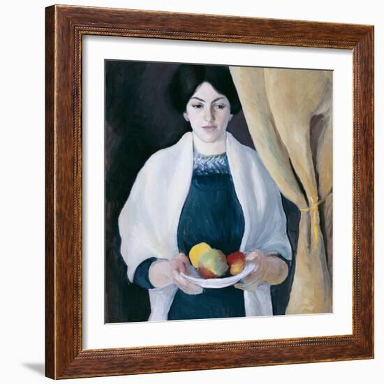 Portrait with Apples-August Macke-Framed Giclee Print