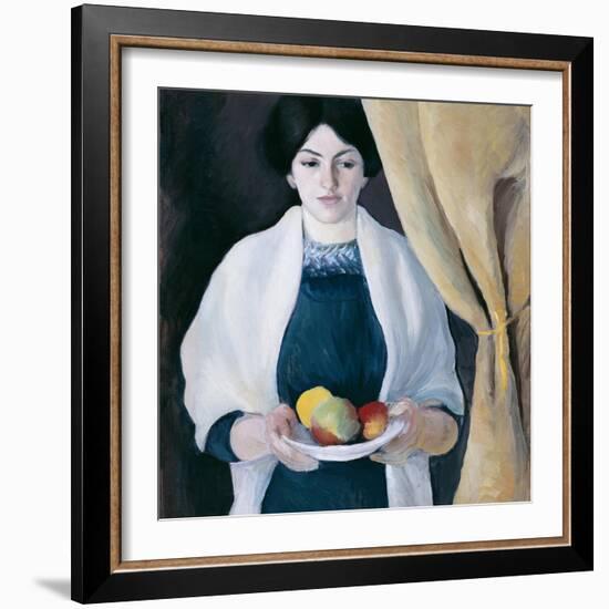 Portrait with Apples-August Macke-Framed Giclee Print