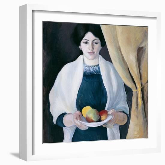 Portrait with Apples-August Macke-Framed Giclee Print