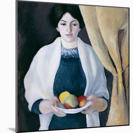 Portrait with Apples-August Macke-Mounted Giclee Print