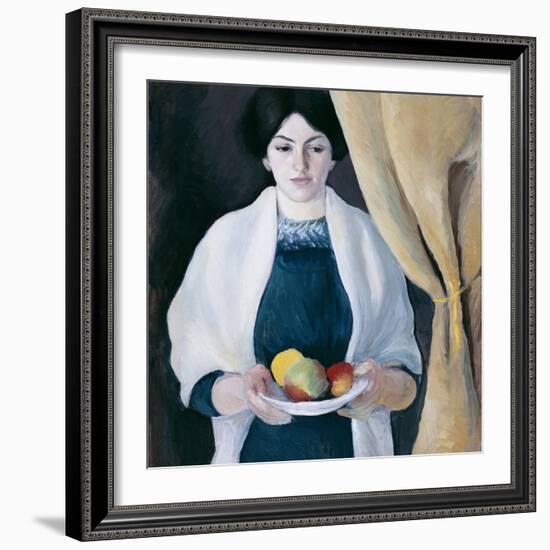 Portrait with Apples-August Macke-Framed Giclee Print