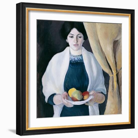 Portrait with Apples-August Macke-Framed Giclee Print